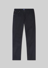 Gage Slim Straight Cashmere Touch Sateen in Ink
