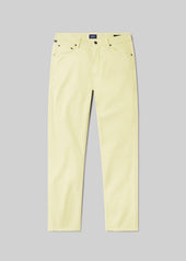 Gage Slim Straight Cashmere Touch Sateen in Yellow