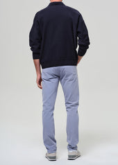 Gage Slim Straight Cashmere Touch Sateen in Glacier
