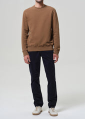 Gage Slim Straight Cashmere Touch Sateen in Ink