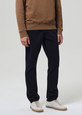 Gage Slim Straight Cashmere Touch Sateen in Ink