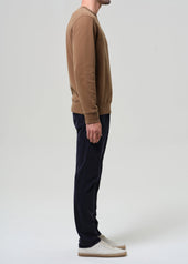 Gage Slim Straight Cashmere Touch Sateen in Ink