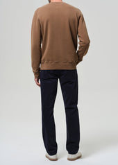 Gage Slim Straight Cashmere Touch Sateen in Ink