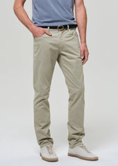 Gage Slim Straight Cashmere Touch Sateen in Sage