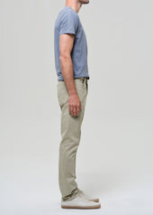 Gage Slim Straight Cashmere Touch Sateen in Sage