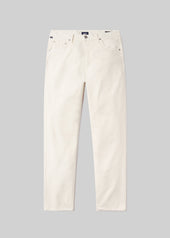 Gage Slim Straight Italian Canvas in Almond