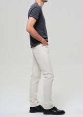 Gage Slim Straight Italian Canvas in Almond