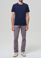 Gage Slim Straight Italian Canvas in Grey