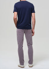 Gage Slim Straight Italian Canvas in Grey