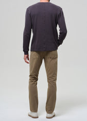 Gage Slim Straight Italian Canvas in Reservoir