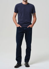 Gage Slim Straight Cashmere Denim in Dark Tint