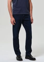 Gage Slim Straight Cashmere Denim in Dark Tint