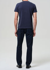 Gage Slim Straight Cashmere Denim in Dark Tint