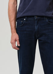 Gage Slim Straight Cashmere Denim in Dark Tint