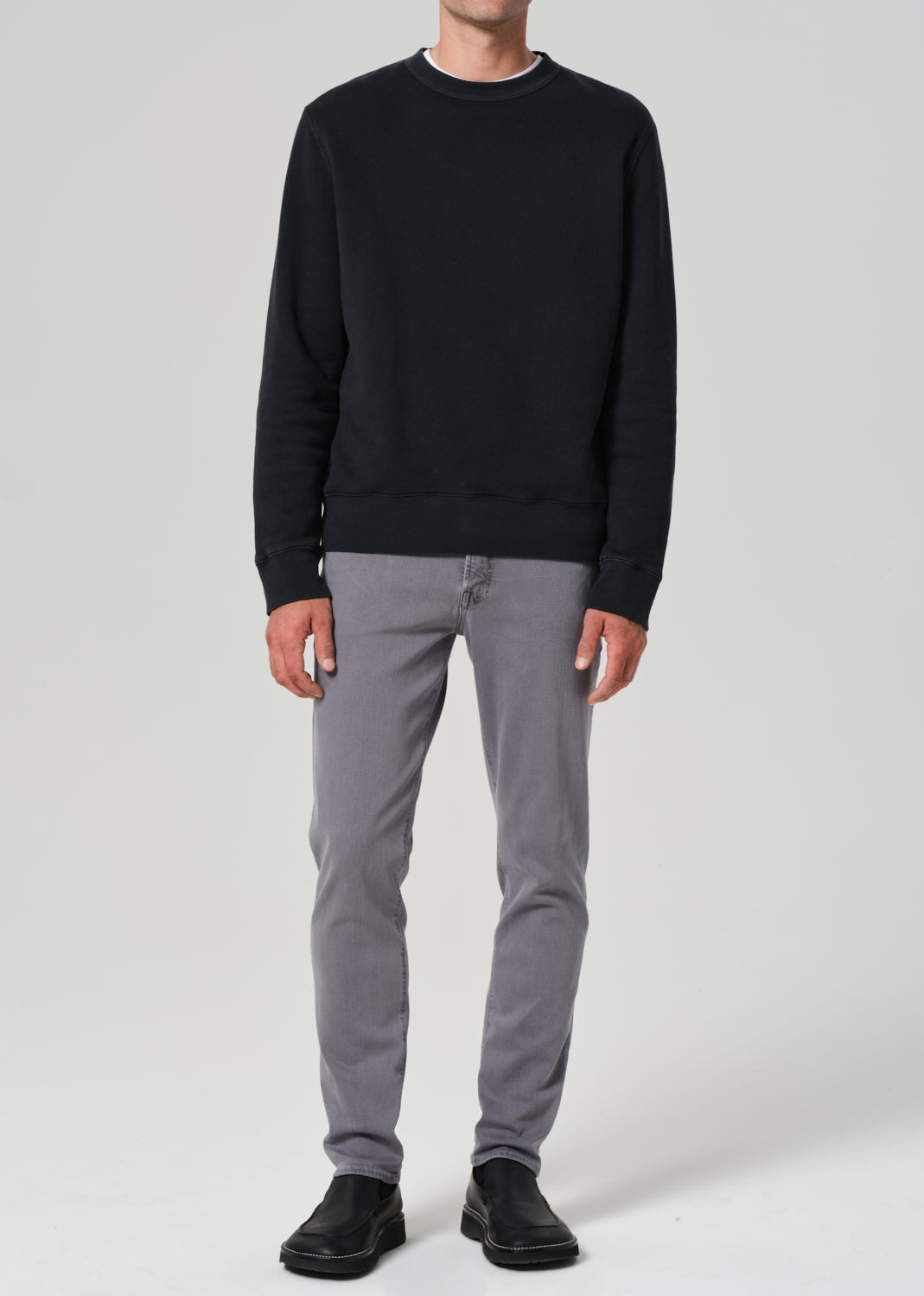 Adler Slim Soft Weft in Heron Grey
