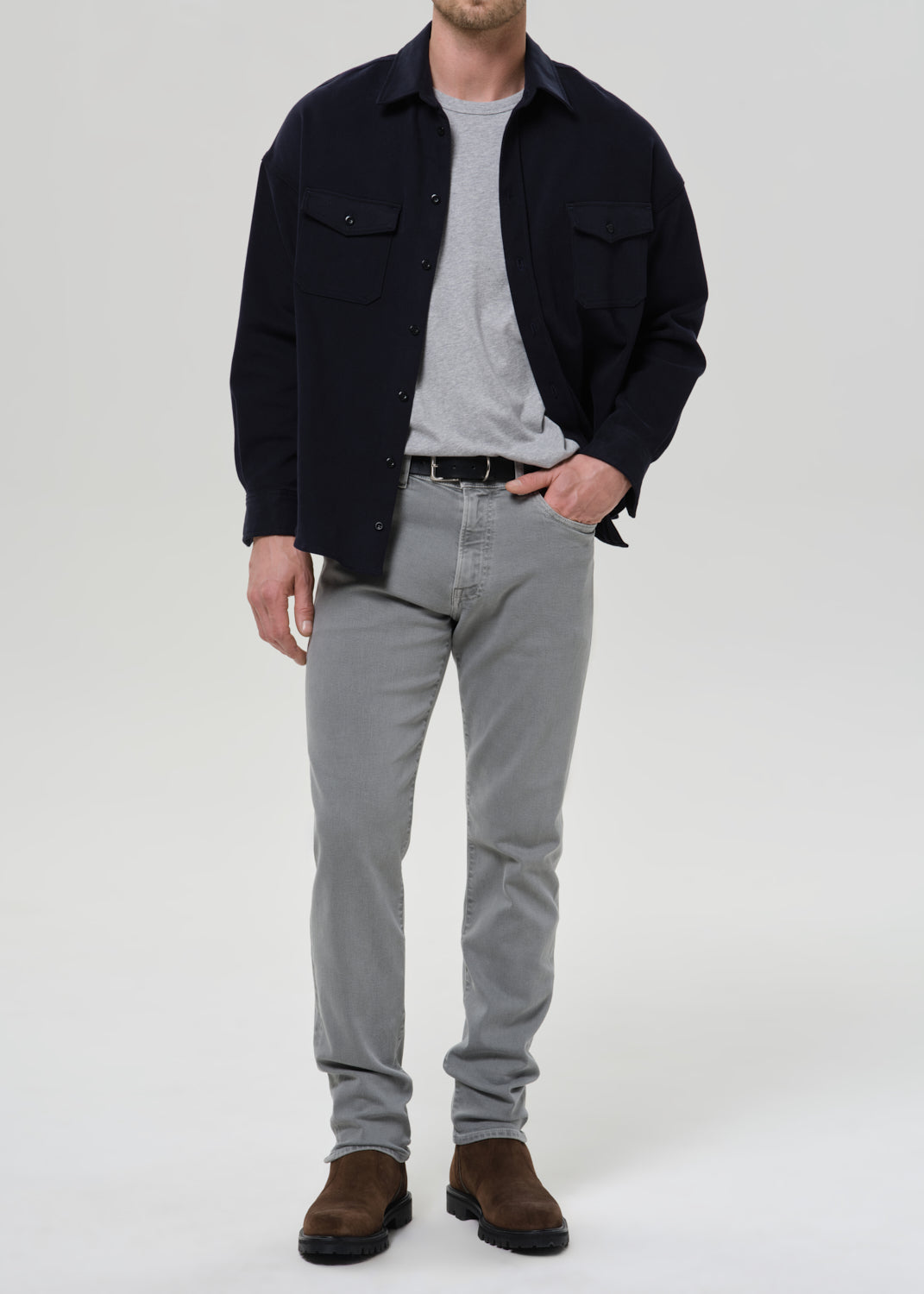Adler Slim Perform in Sea Grey