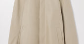 Beige Car Coat | Water Repellent Organic Cotton | Asket