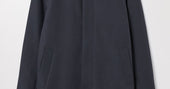 Dark Navy Car Coat | Water Repellent Organic Cotton | Asket