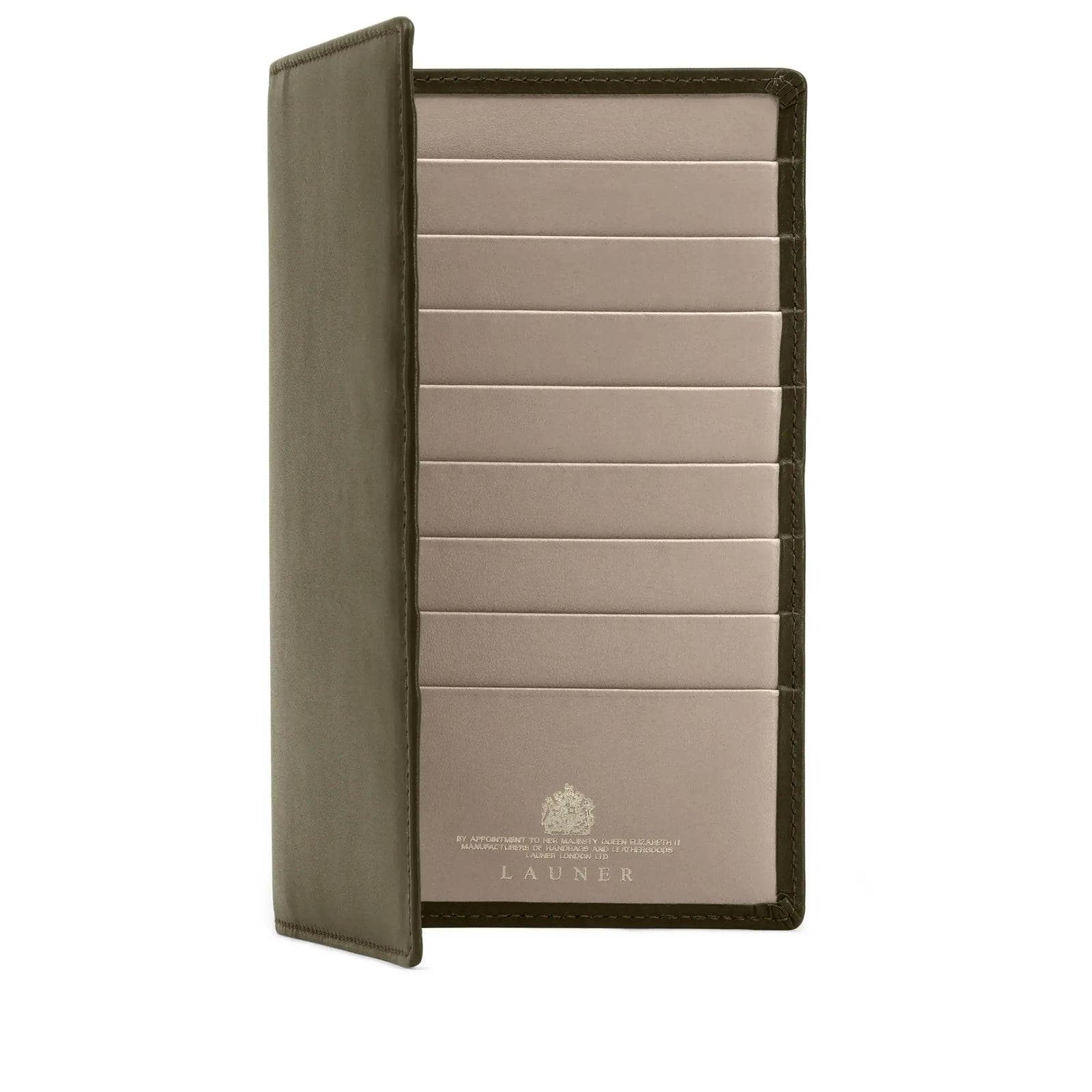 Breast Pocket Sixteen Card Wallet – Sage / Buttermilk