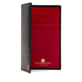 Hatherton 16 Card Breast Wallet – Caviar Black / Scarlet