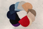 Bleu Chin Bonnet 100 Cachemire