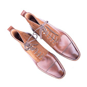 High Cut Derby Boot With Middle Tulip Cut