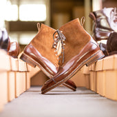 High Cut Derby Boot With Middle Tulip Cut