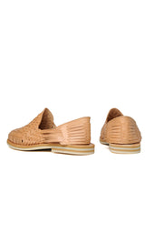 Rio Grande Leather Huarache | Slip on Vegetable Tanned Sandals | Tan 1