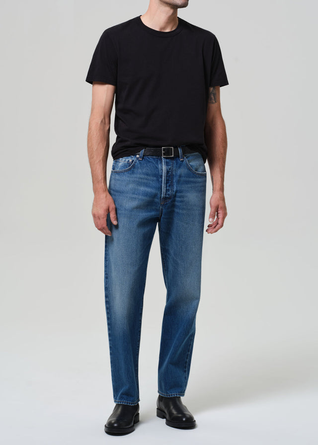 Beau Straight Premium Vintage in Mid Blue