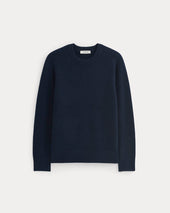 Midweight Cashmere Crew | Navy