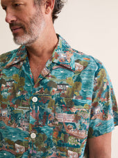 Men's Short Pajamas London Scenic Print Multi