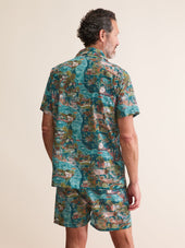 Men S Short Pajamas London Scenic Print