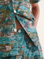 Men S Short Pajamas London Scenic Print