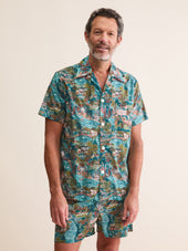 Men S Short Pajamas London Scenic Print