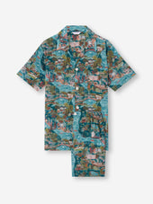 Men S Short Pajamas London Scenic Print