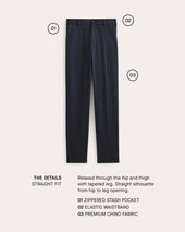 The Transit Chino | Graphite | Straight