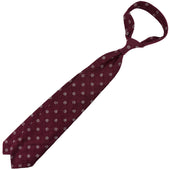 Shibumi Flower Shantung Silk Tie Hand Rolled