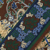 Tiger Printed Wool Silk Scarf