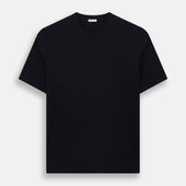 Navy Short-sleeve Fitted T-Shirt