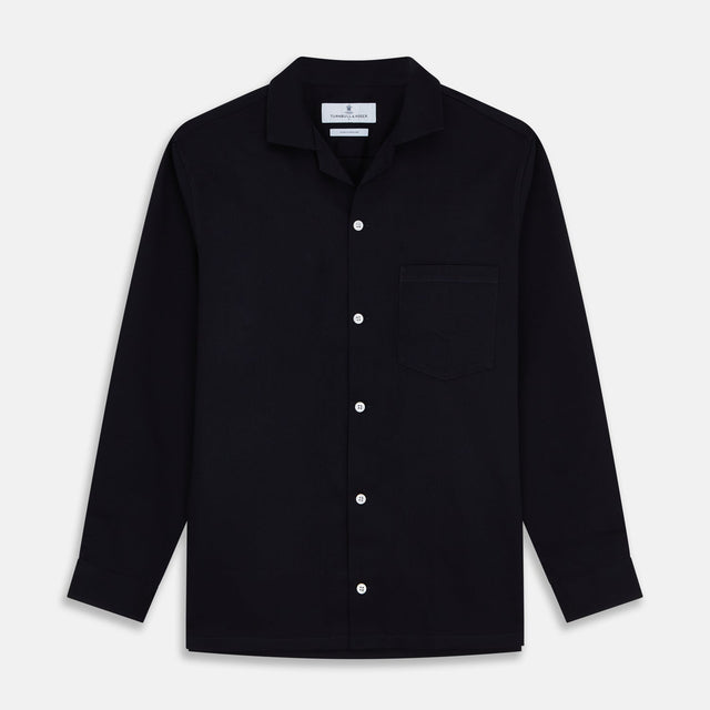 Navy Cotton Holiday Fit Winnington Shirt