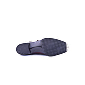 Double Buckle Monk With Alligator Paralell Straps
