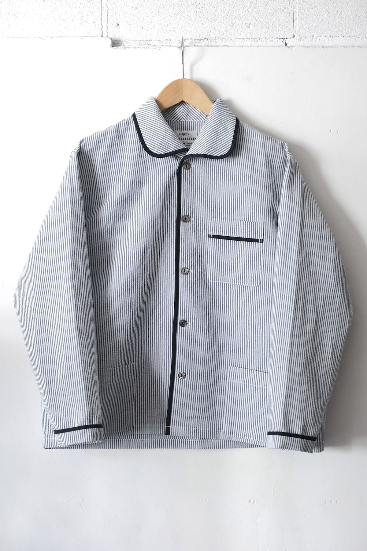 Fujito L S Pajama Shirt Stripe Directors Web Shop Powered By Base