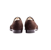 Five Eyelet Split Toe Derby With Alligator Apron