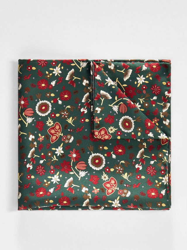 Green Handkerchief Floral