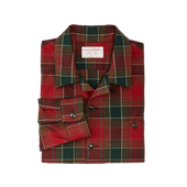 Elk Heights Camp Shirt - Sycamore Green / Red Plaid