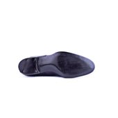 Oxford Boots With Saddle Brogueing And Medallion In Midnight Blue