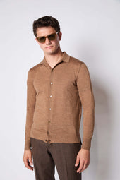 Maglia Camicia Cammello