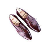 Straight Toe Cap Oxfor In Dark Cherry Red Limited Edition