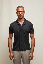 Camicia in maglia nera