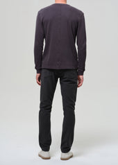 Adler Slim Perform Twill in Charred Cedar